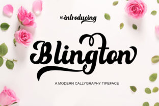 Blington: A Modern Script Font for Natural-Looking Typography