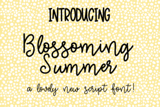 Blossoming Summer: A Bold Handwritten Font