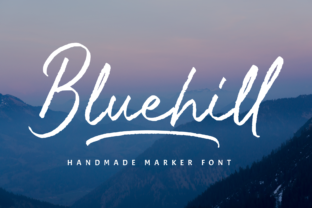 Bluehill: A Bold Handwritten Font with Sophistication