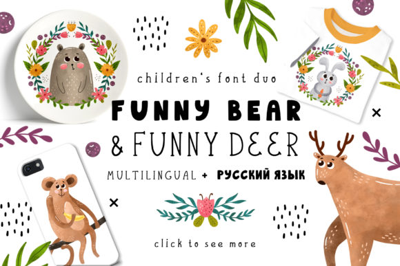 Funnybear Funnydeer: A Hand-Drawn Font Duo Built for Warmth and Clarity