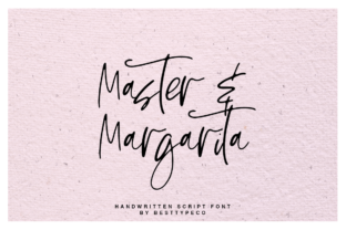 Master Margarita: Handmade Calligraphy Font