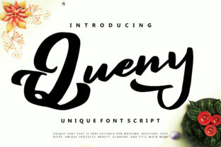 Queny: Bold, Curvy Calligraphy That Commands Attention