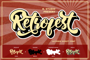 Retrofest: Where Handwritten Authenticity Meets Modern Design Utility