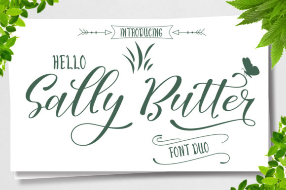 Sally Butter: A Feminine Font Duo for Elegant, Approachable Design