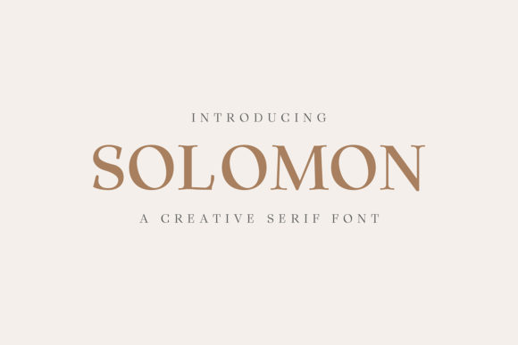 Solomon Family: A Strategic Choice for Thoughtful Typography