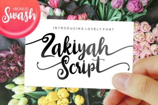 Zakiyah: A Handwritten Font with Bold Personality